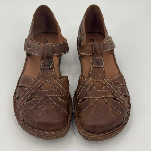 Josef Seibel Rosalie 29 Closed Toe Sandals in Brandy - Size 6-6 1/2 (37) - Picture 2 of 9